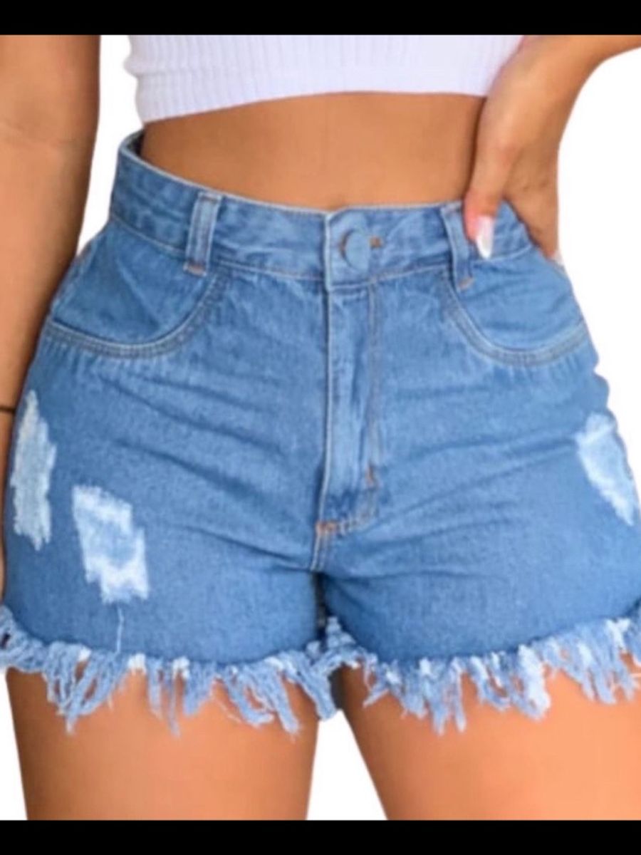 Short jeans desfiado