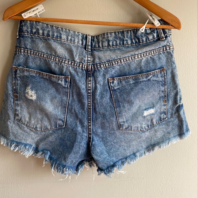 Short Jeans Destroyed, Shorts Feminino Bluesteel Usado 81317768