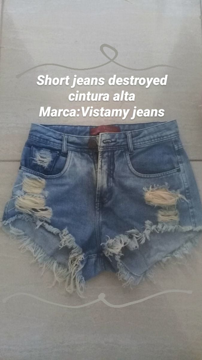 short destroyed cintura alta