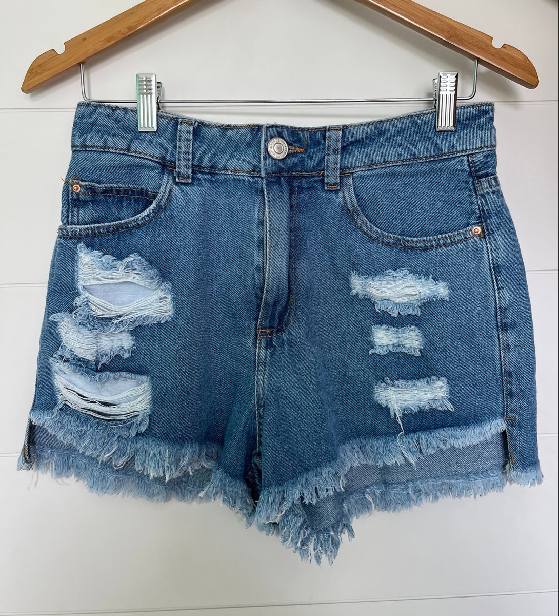 Short jeans destroyed Feminino