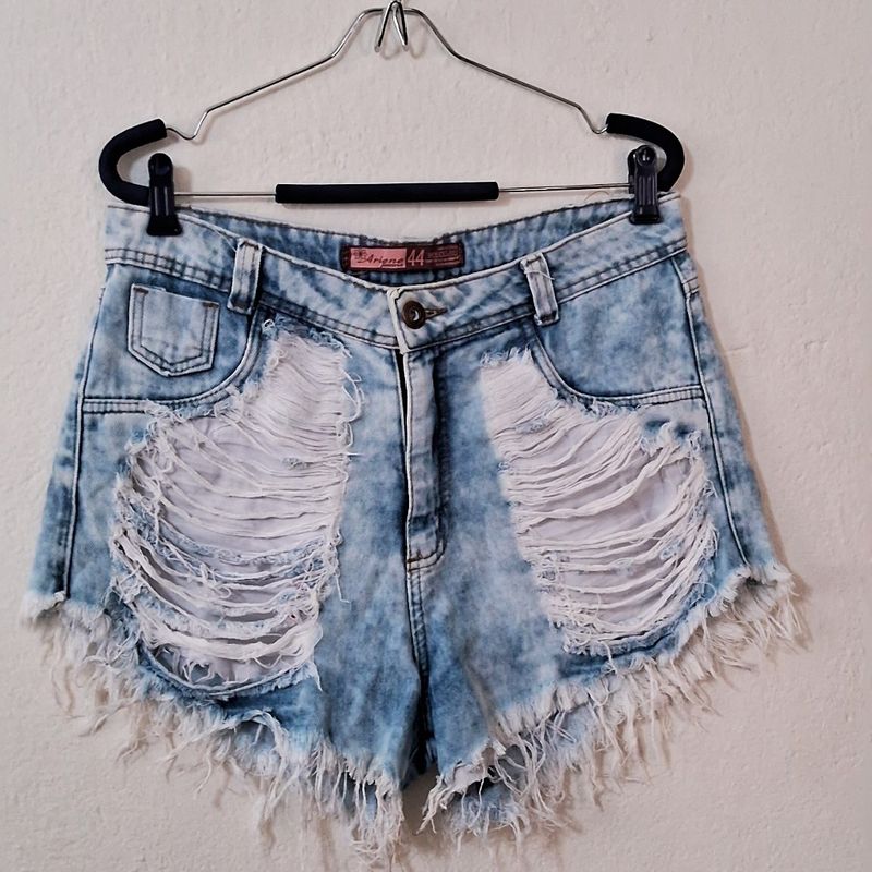 Short jeans destroyed Feminino