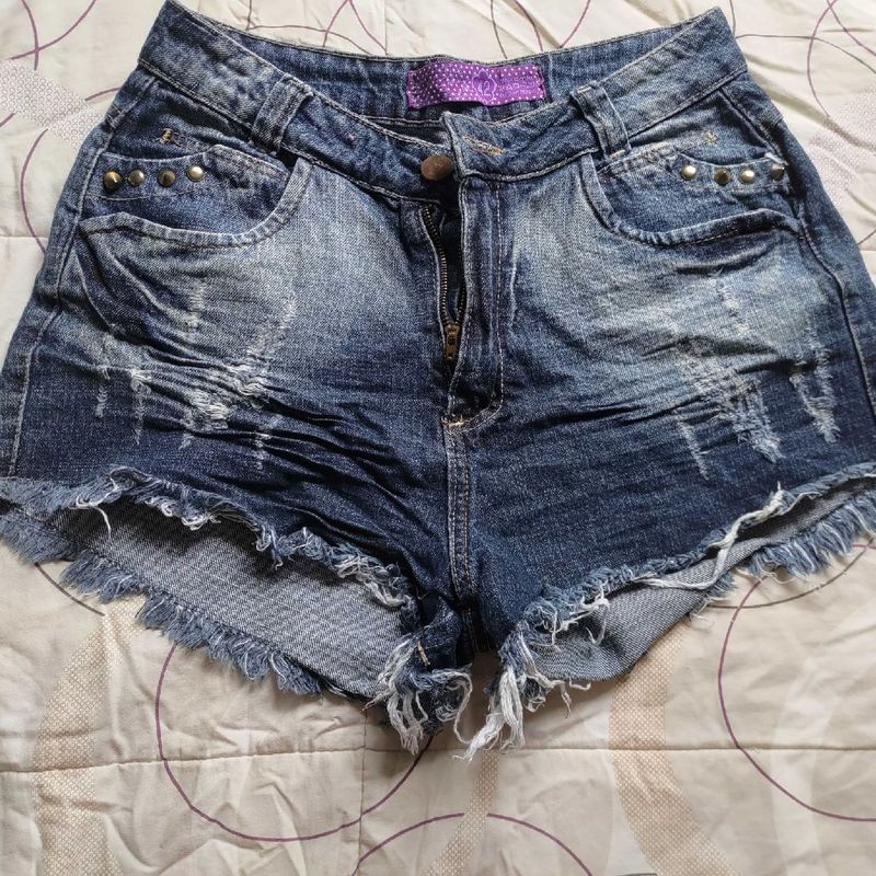 Short jeans sale amassado