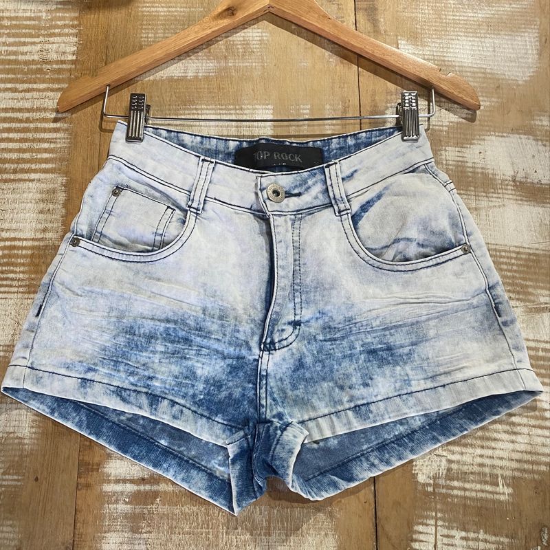 Short Denim Estonado, Shorts Feminino Rsq Jeans Usado 96660993