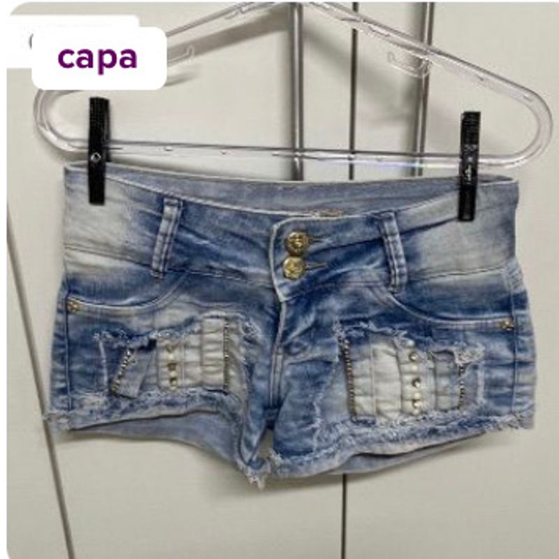 Short Jeans Elastano, Shorts Feminino Mirabele Usado 96253199