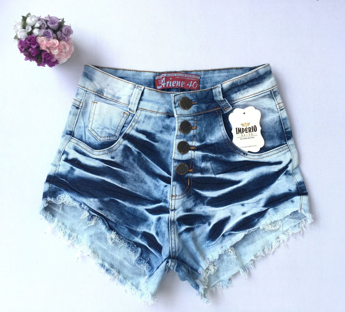 shorts jeans cintura alta 2019