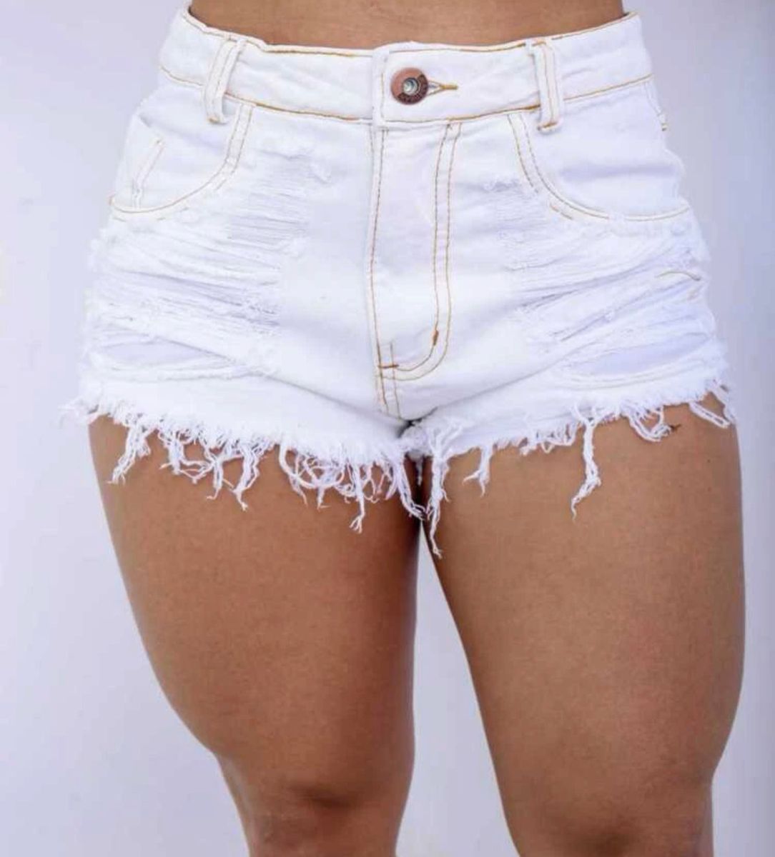 Short clearance jeans enrugado