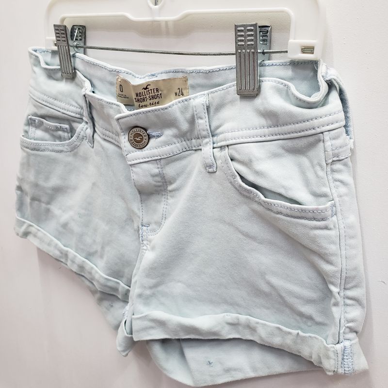 Shorts Jeans Hollister, Shorts Feminino Hollister Usado 77636688