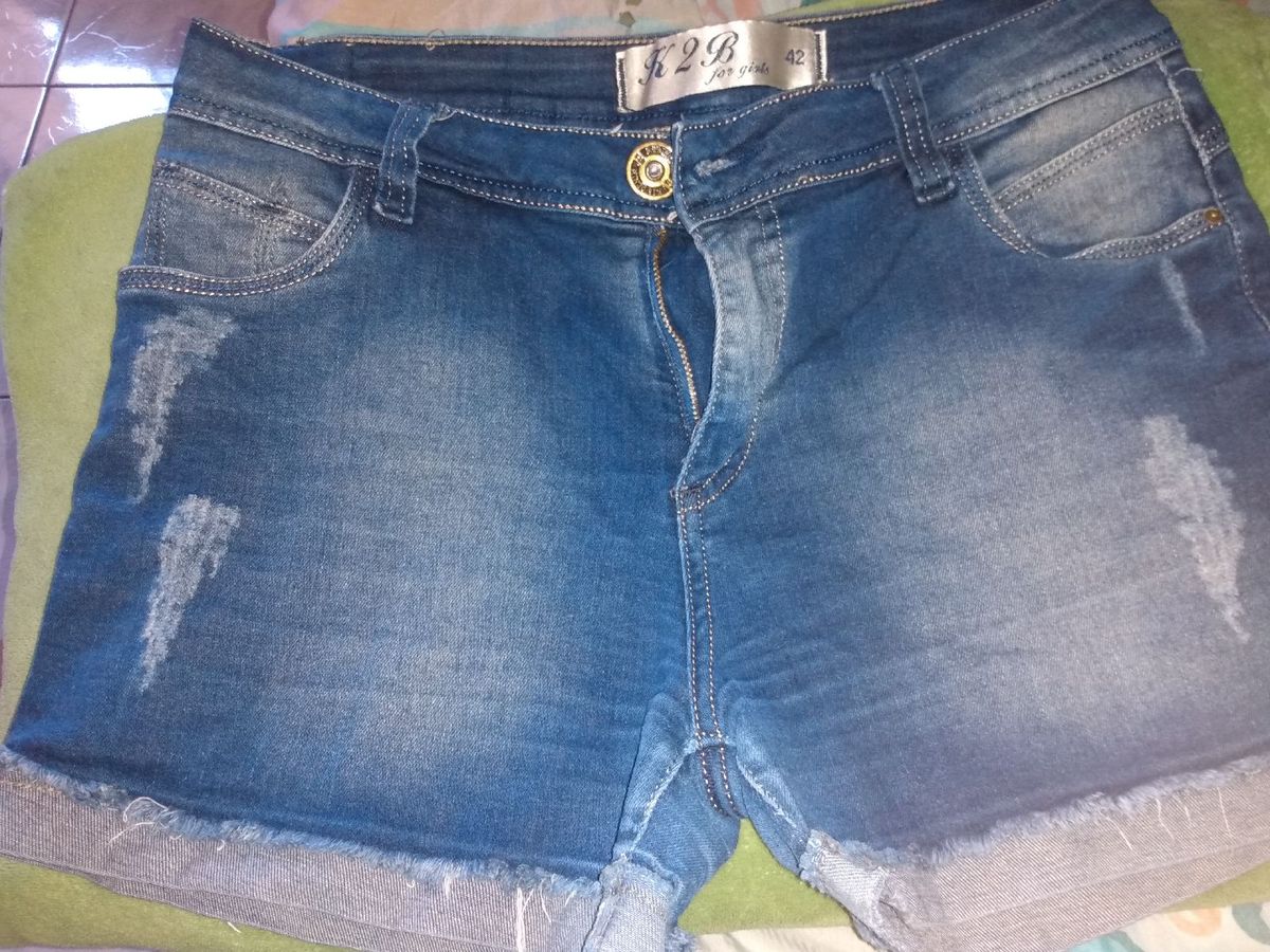 bermuda jeans feminina 42