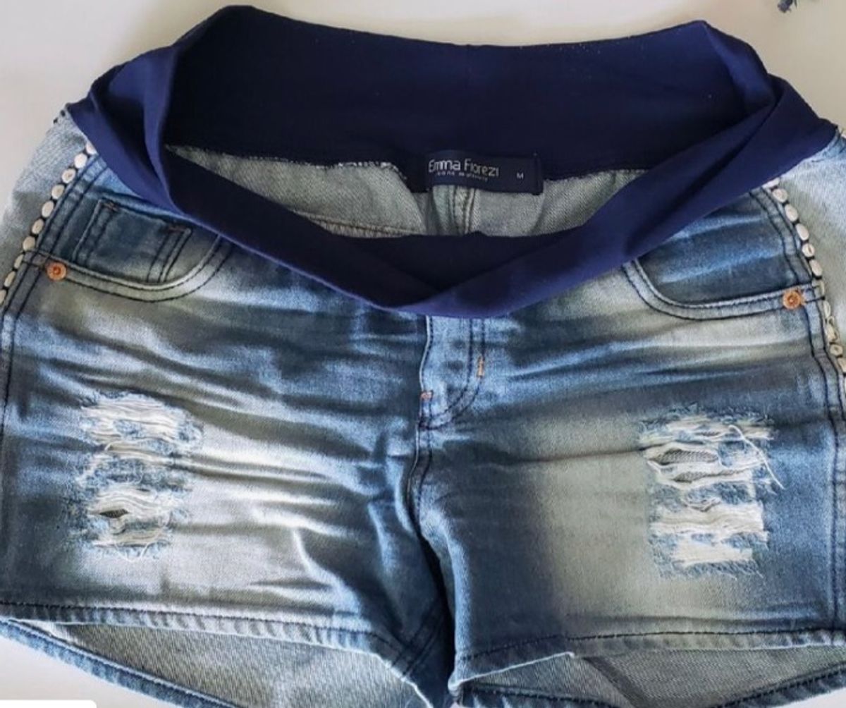 bermuda jeans para gestante