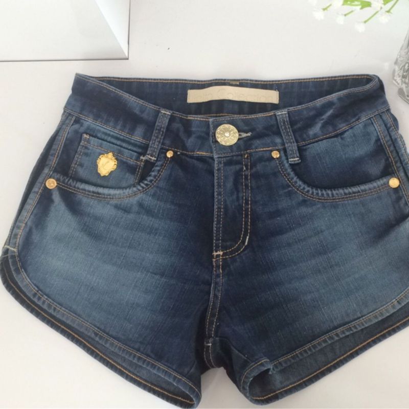 Short Cinza Jeans Curto e Justo Y2k Demin Brim Cyber Casual Estiloso Liso  com Cordão e Bolso, Shorts Feminino Lovito Nunca Usado 93315314