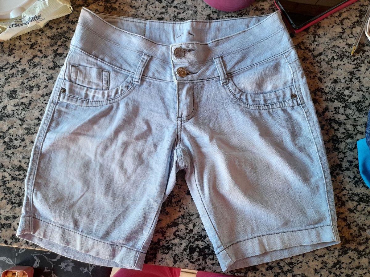 Short Jeans Longo Tamanho 40 Shorts Feminino 767 Usado 70949883 enjoei