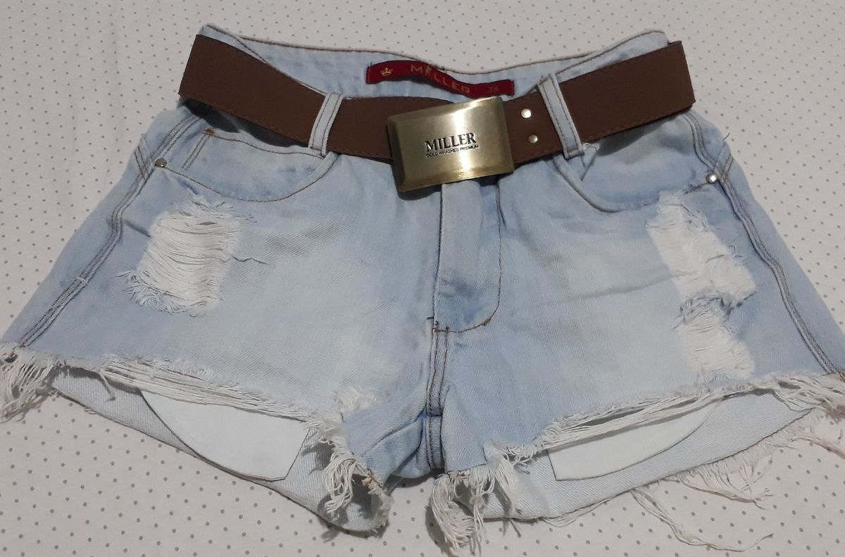 short jeans feminino miller