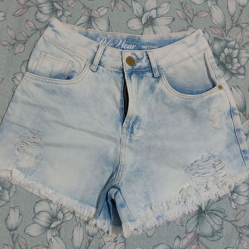 Shorts jeans on sale polo wear feminino