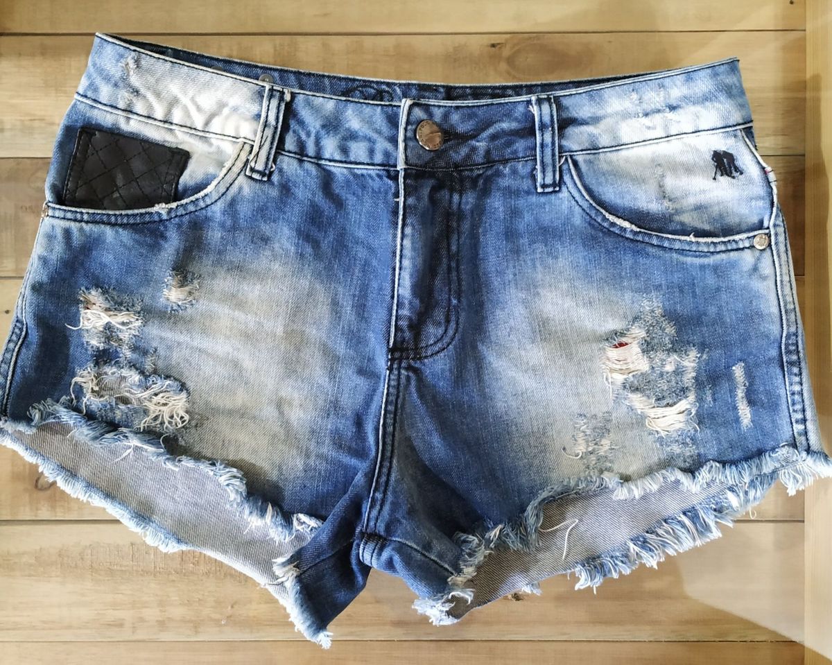 shorts jeans polo wear feminino