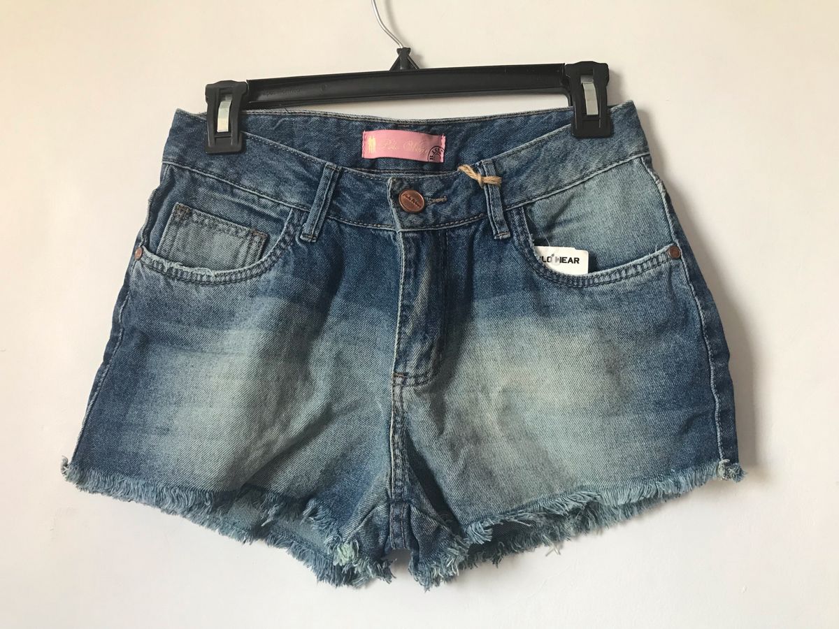 shorts jeans polo wear feminino