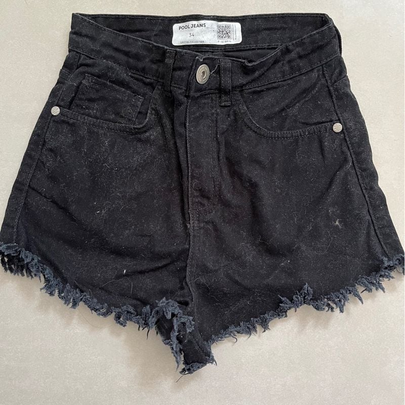 Short jeans hot sale preto riachuelo