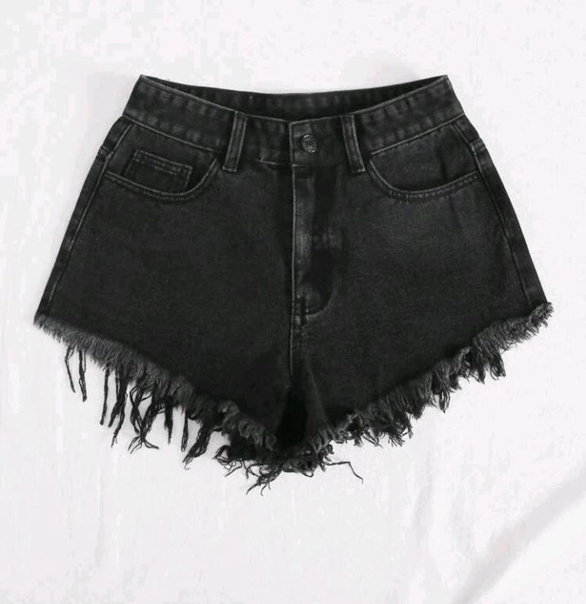 Shorts Jeans Preto Shein, Shorts Feminino Shein Nunca Usado 48749870