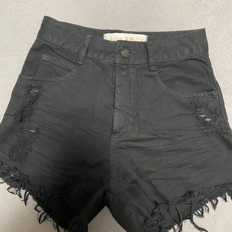 Short jeans store preto lady rock