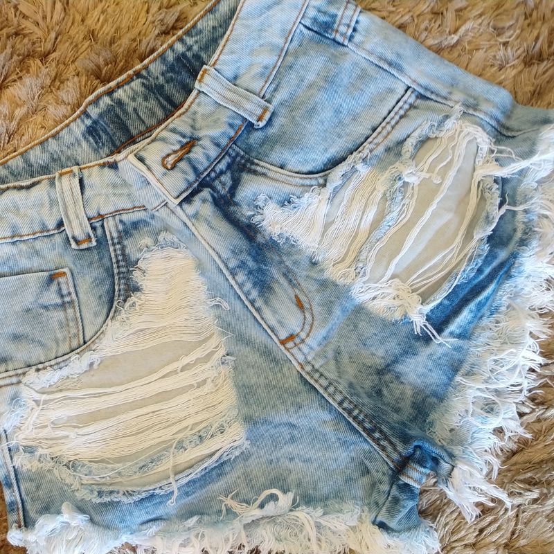 Shorts Jeans Desfiado  Shorts Feminino Rg Jeans Usado 95959101