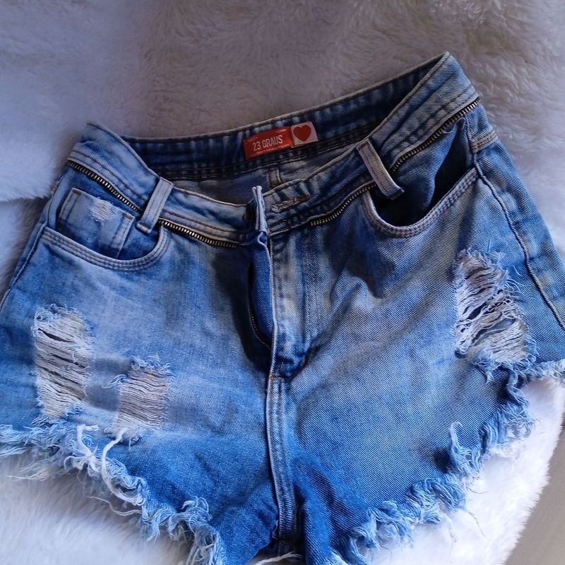 Shorts Jeans Desfiado, Shorts Feminino Rg Jeans Usado 95959101