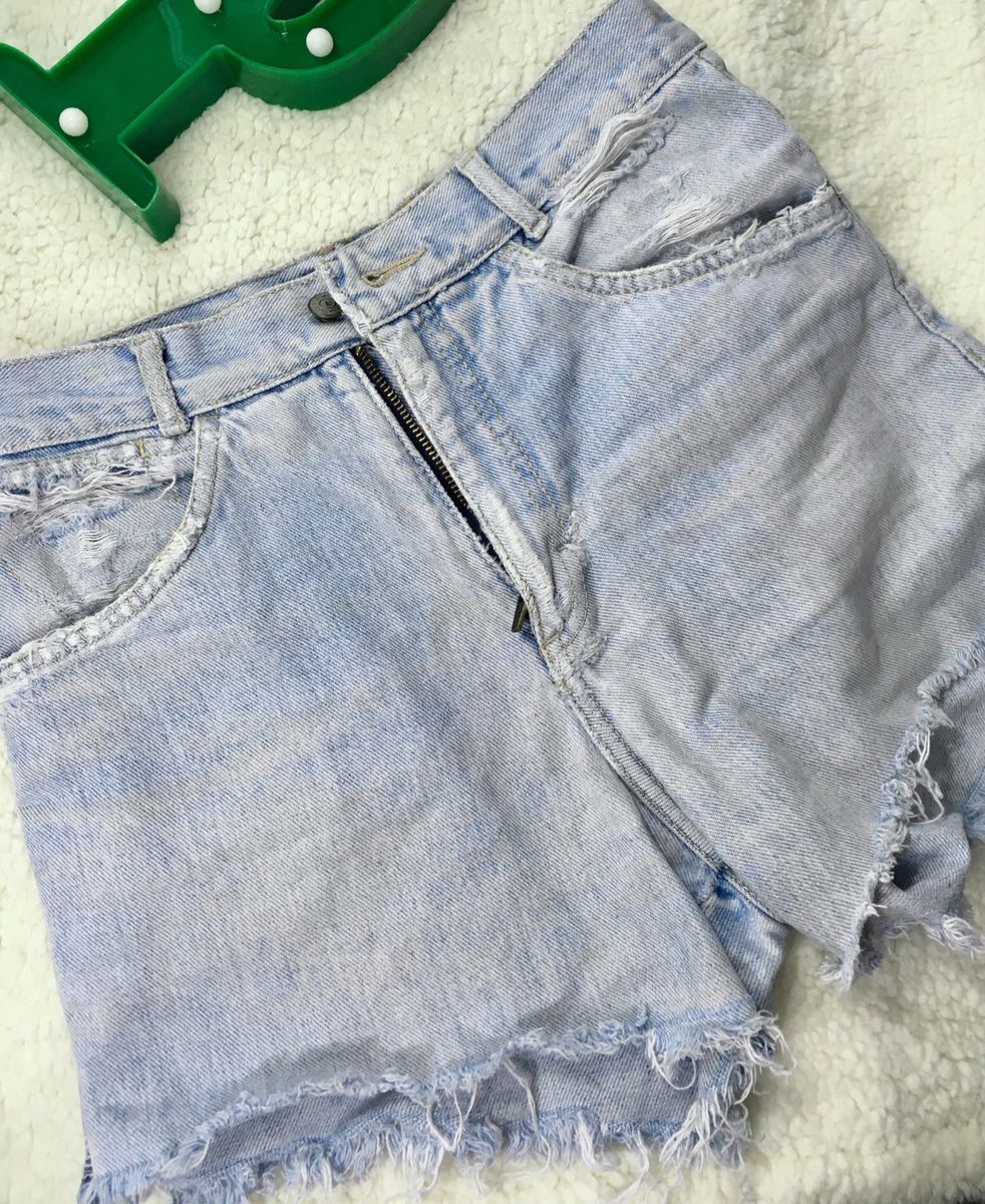 short jeans cintura alta vintage