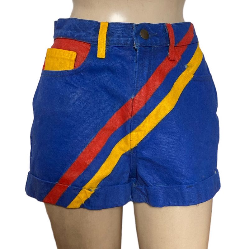 Short Jeans Vintage Color Block American Apparel American Apparel Usado 90498714 enjoei