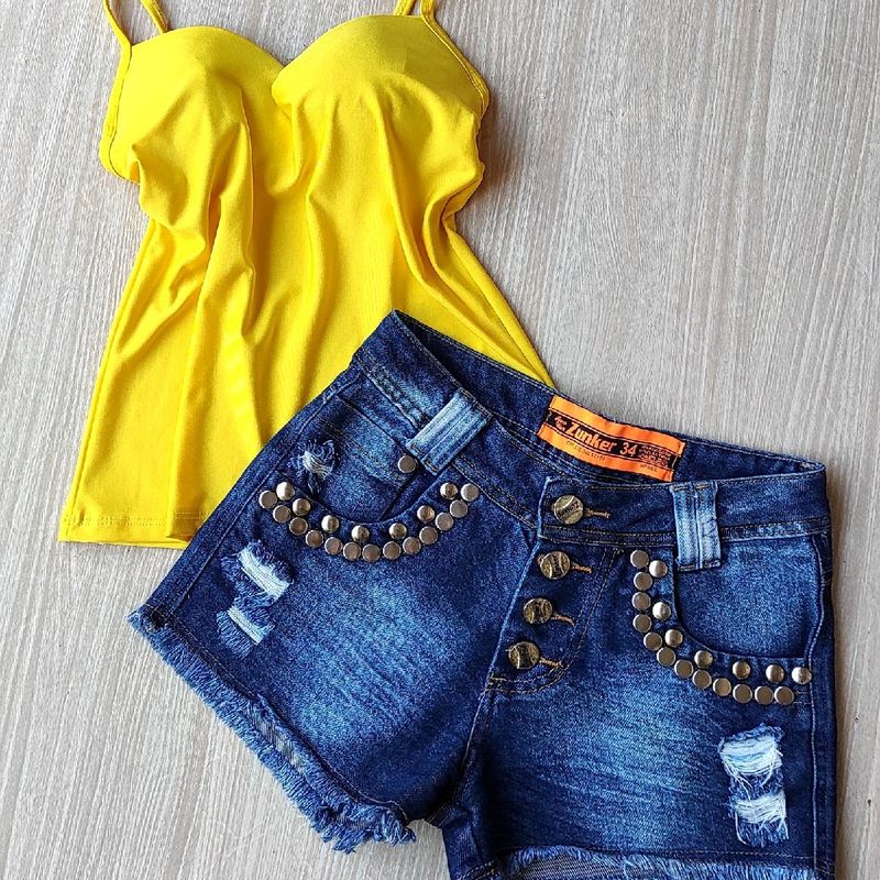 Short jeans best sale tamanho 34