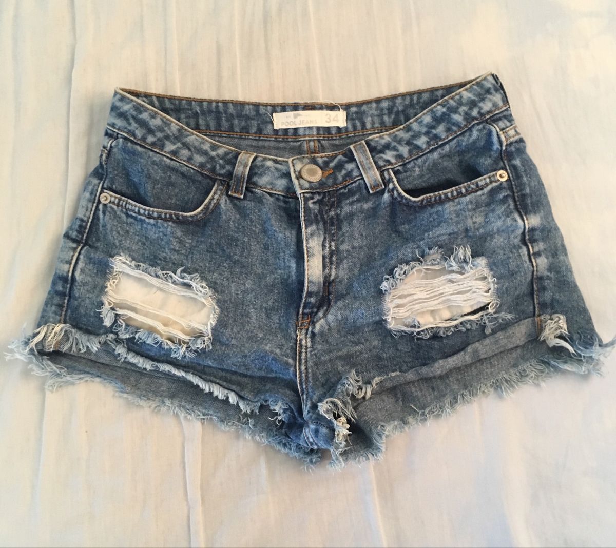 shorts jeans cintura alta riachuelo