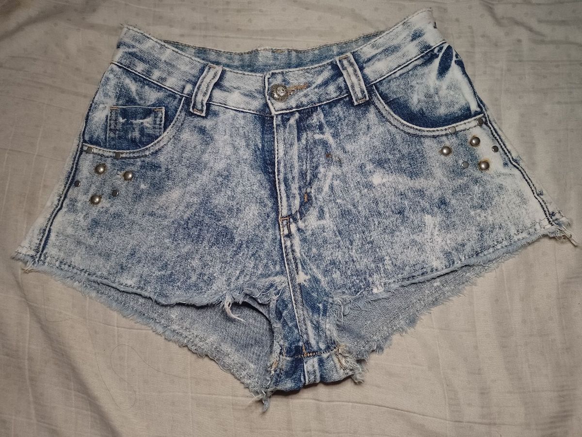 Short Jeans | Shorts Feminino Lado B Usado 95279332 | enjoei