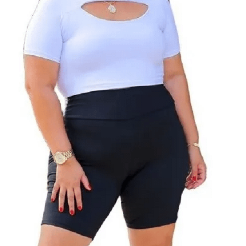 Short Legging Plus Size Feminino Fitness Academia G1, Shorts Feminino Rw  Nunca Usado 81469648