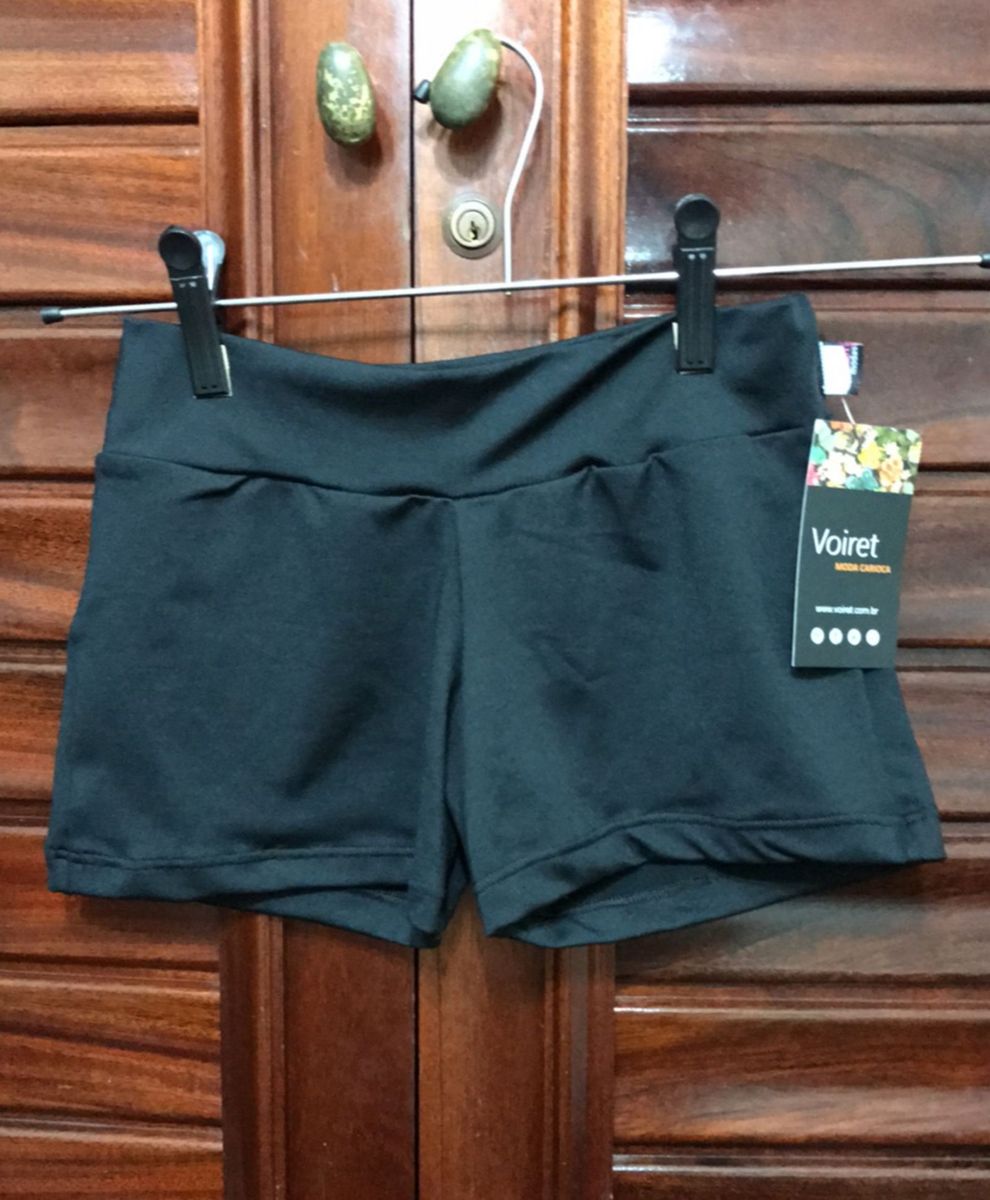 short preto de lycra
