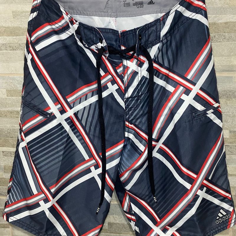 Short Moda Praia Xadrez Adidas Tamanho S Bermuda Masculina Adidas Usado 89147026 enjoei