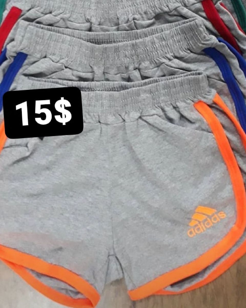 short de moletom adidas