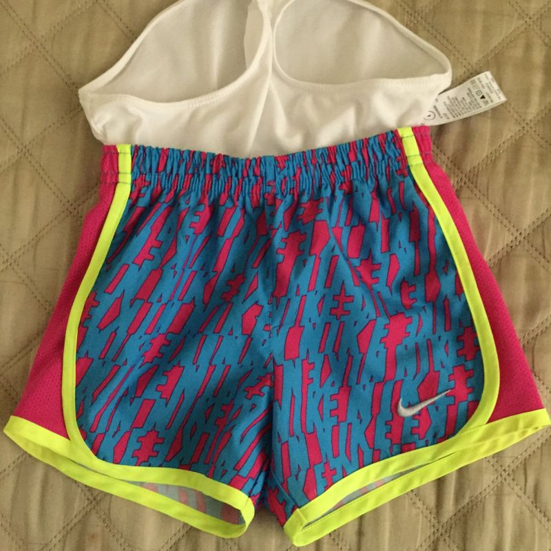 Blue and store yellow nike shorts