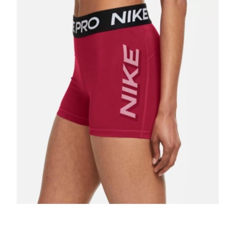 Red nike best sale compression shorts