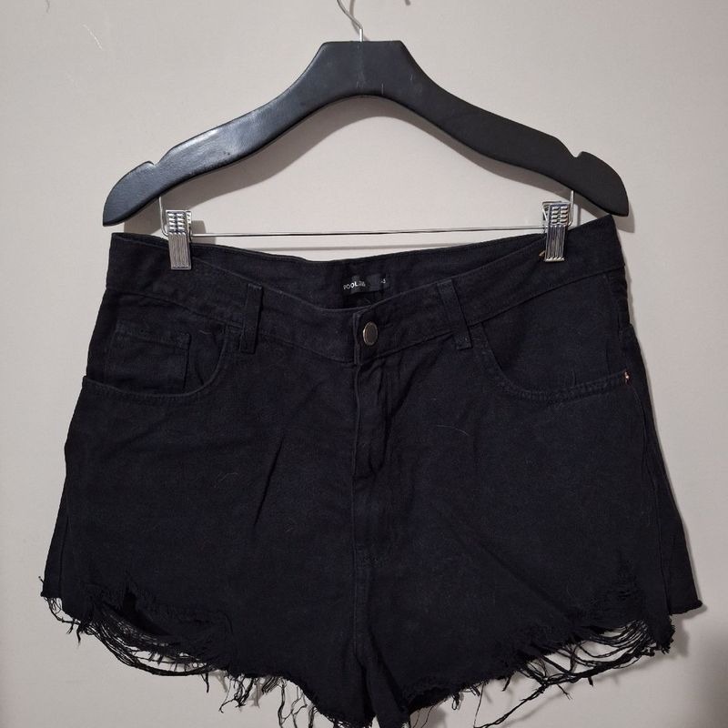 Short destroyed hot sale preto