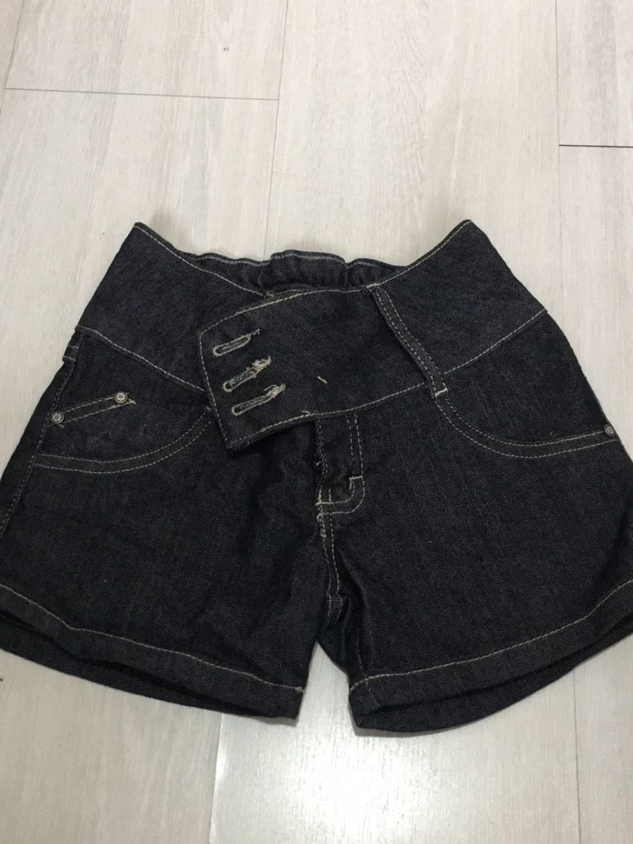 Short Preto Infantil Roupa Infantil Para Menina Via Onix Nunca Usado