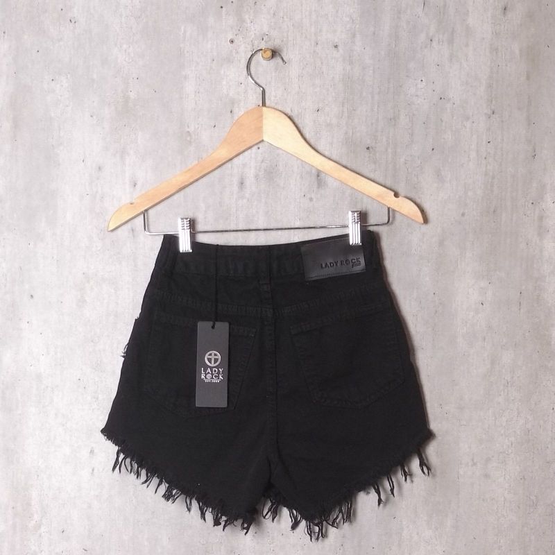 Shorts preto best sale lady rock