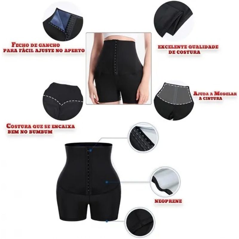 Cinta Abdominal + Shorts Queima Gordura Emagrecedora, Moda Esportiva  Feminina Importado Nunca Usado 55222614