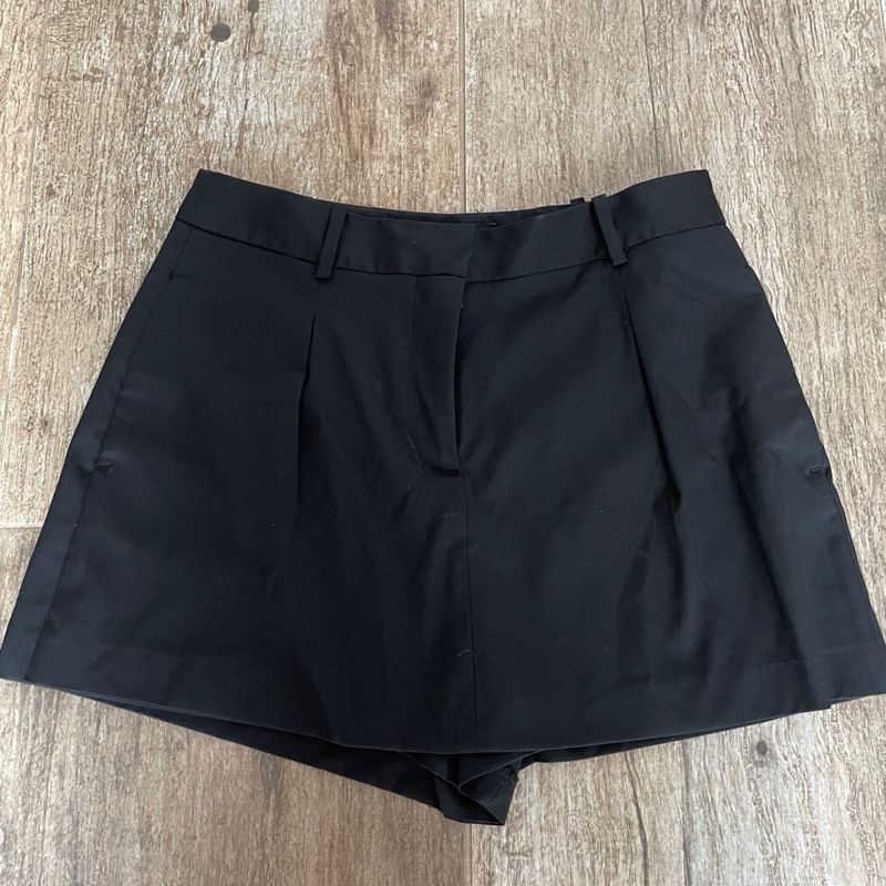 Short Saia Alfaiataria Preta Zara Saia Feminina Zara Nunca Usado