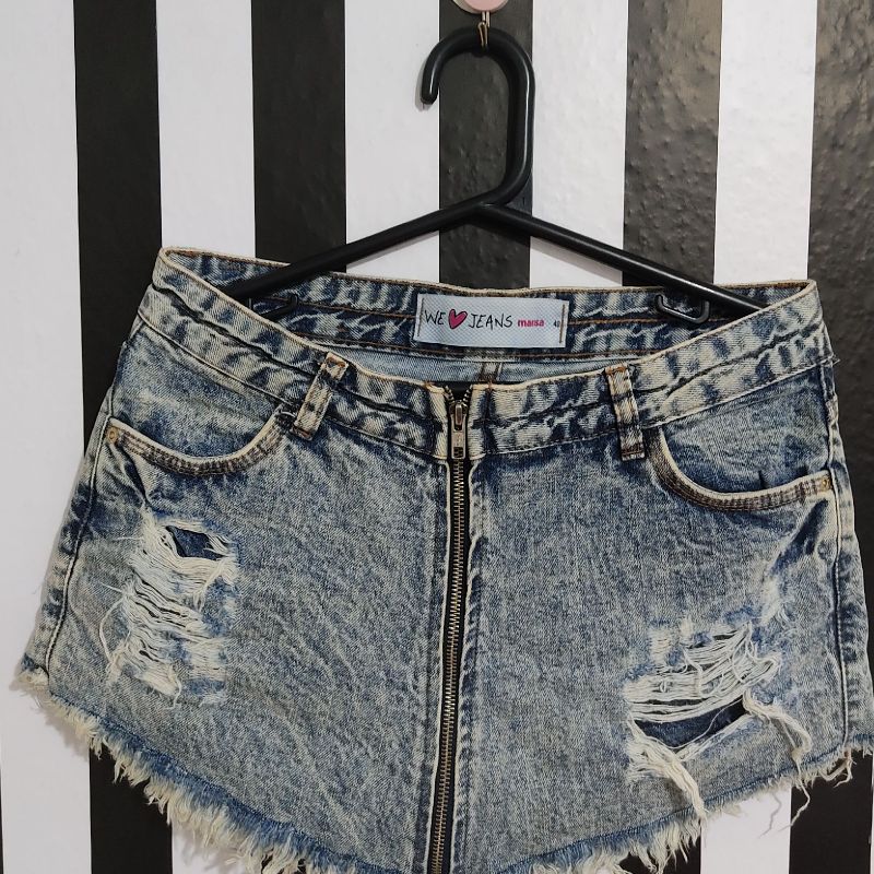 Short saia hot sale jeans marisa