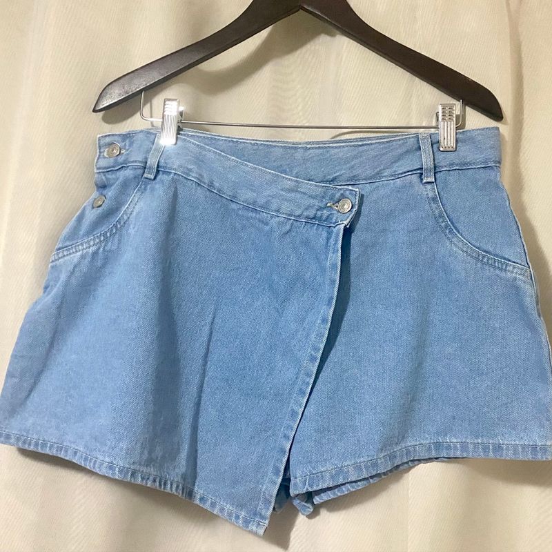 Short saia jeans store marisa