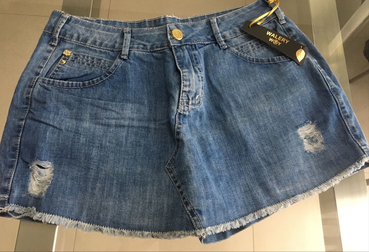 shorts larguinho jeans