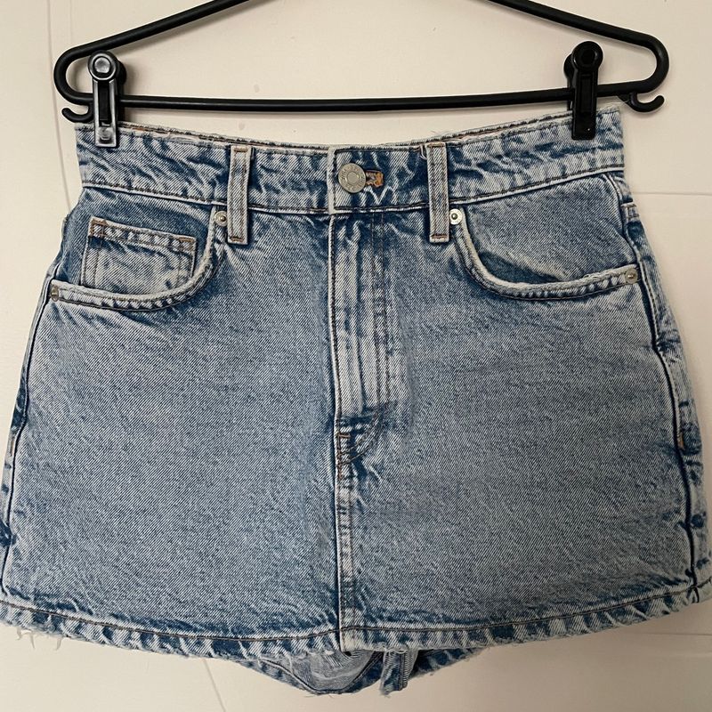 Saia Shorts Saias Zara 2018 Short Saia Jeans Zara Saia Feminina