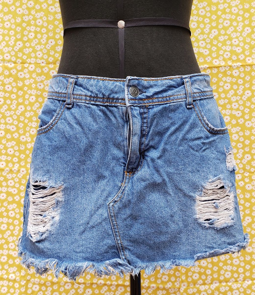 short saia jeans hering