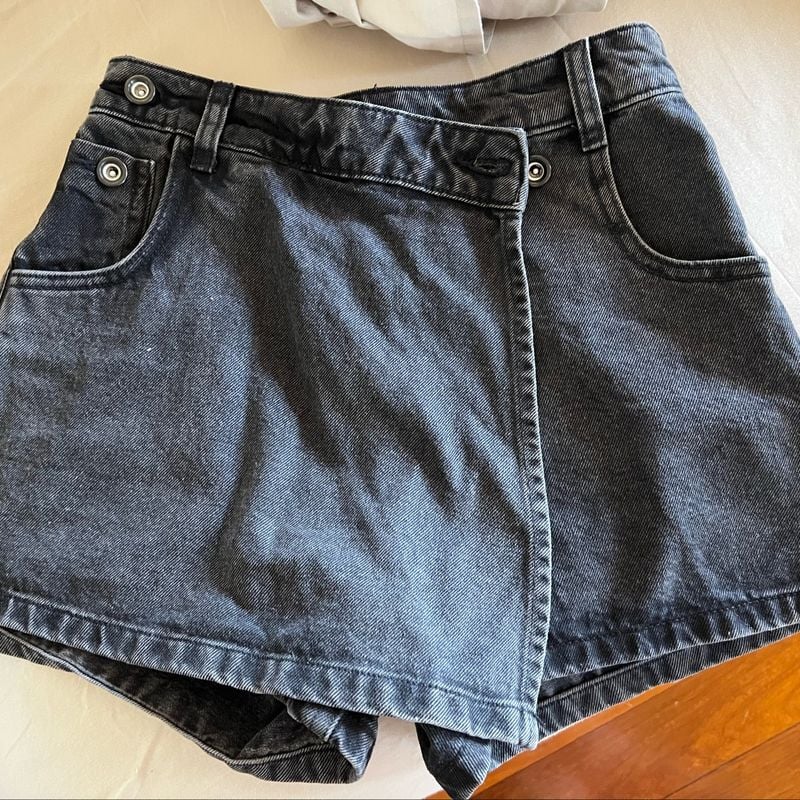 Saia Shorts Saias Zara 2018 Short Saia Preto Jeans Zara Xs Saia