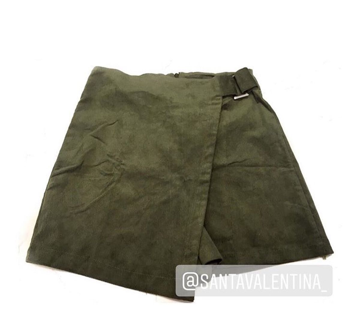 short saia de veludo