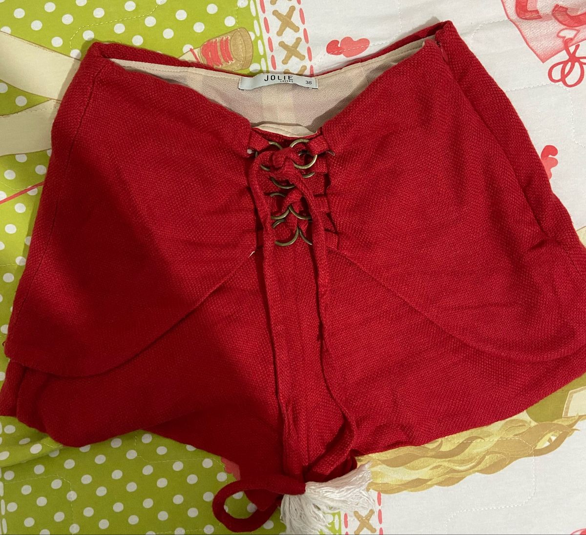 imagens de short saia de tecido