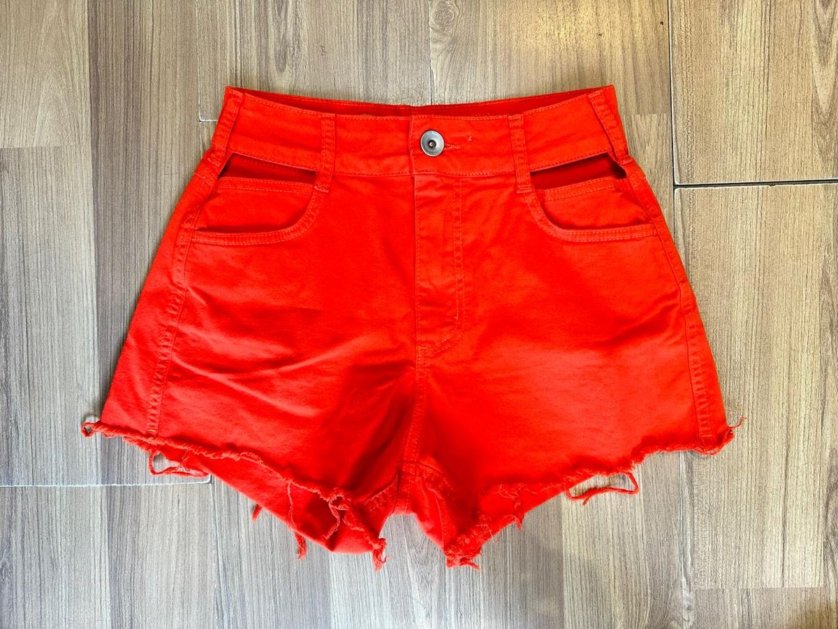 Short Sarja Tay Colcci - Laranja  Shorts Feminino Colcci Nunca