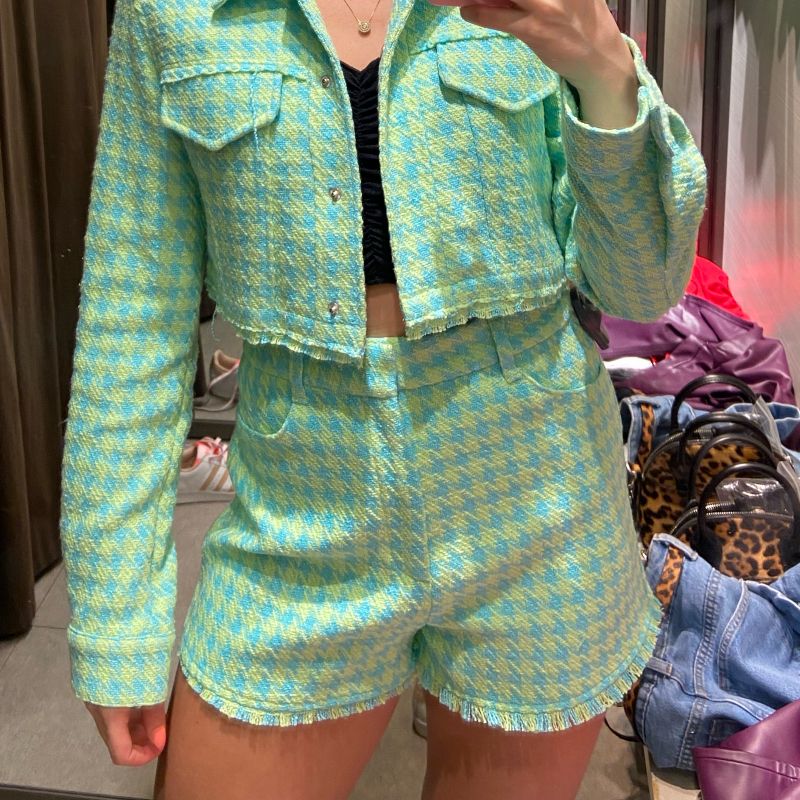 Short Tweed Zara Zara Usado 97265832 enjoei